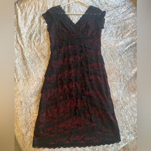 Marina embroidered lace dress